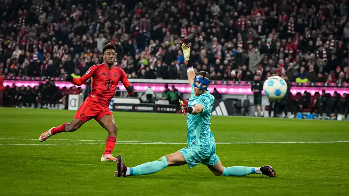 关于拜仁慕尼黑德甲击败沃尔夫斯堡穆西亚拉突破破门的信息